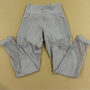 Lululemon Wunder Train Mesh High-Rise Leggings Gray 25” Size 6